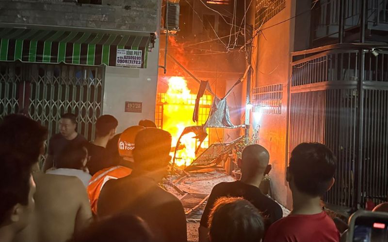 mơ thấy nhà bị cháy lớn