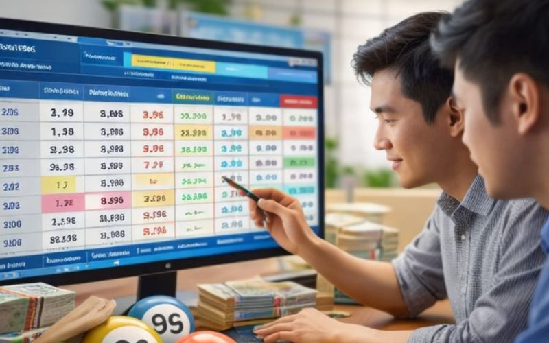 bảng số và dữ liệu xổ số siêu tốc